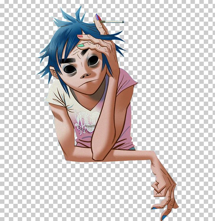 2-D Gorillaz Rise Of The Ogre Noodle Humanz PNG, Clipart, 2 D, Anime, Arm, Art, Brown Hair Free PNG Download