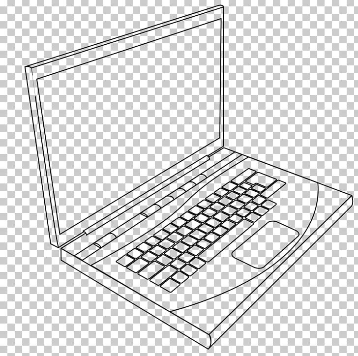 Laptop Line Art Drawing PNG, Clipart, Angle, Black And White, Clip Art, Computer, Desktop Computers Free PNG Download