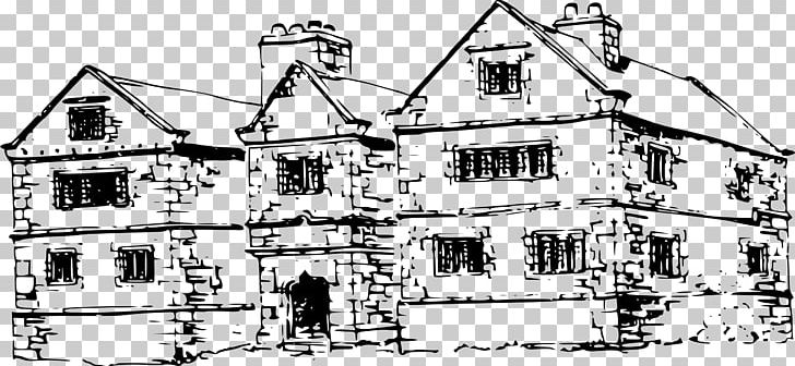 Manor House Building PNG, Clipart, Almshouse, Arch, Architecture, Area, Black And White Free PNG Download