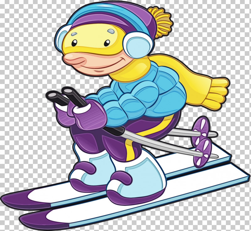 Cartoon Recreation Winter Sport PNG, Clipart, Cartoon, Paint, Recreation, Watercolor, Wet Ink Free PNG Download