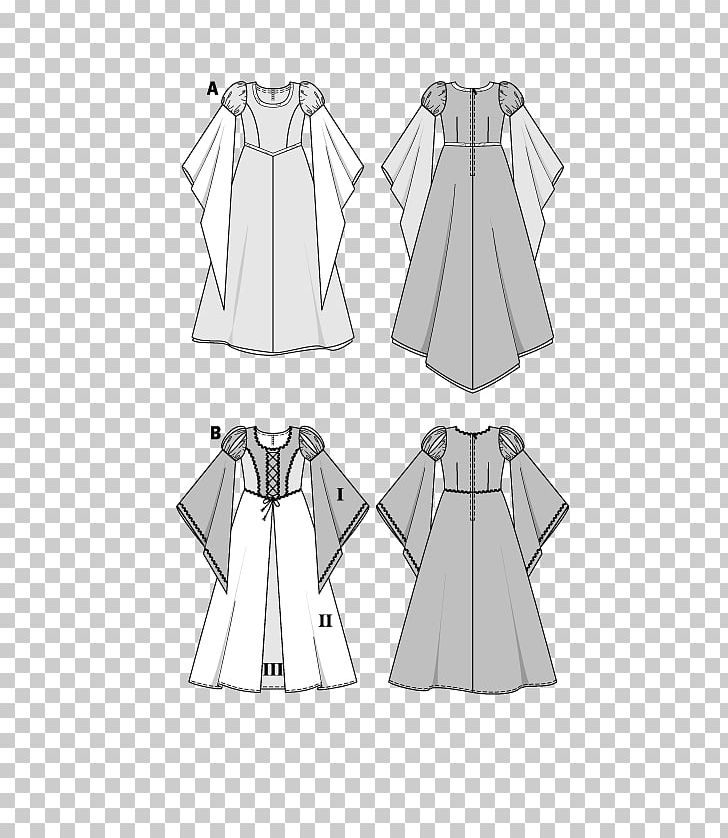 Dress Clothing Sleeve Burda Style Pattern PNG, Clipart, Black, Black And White, Brocade, Burda Style, Clothes Hanger Free PNG Download