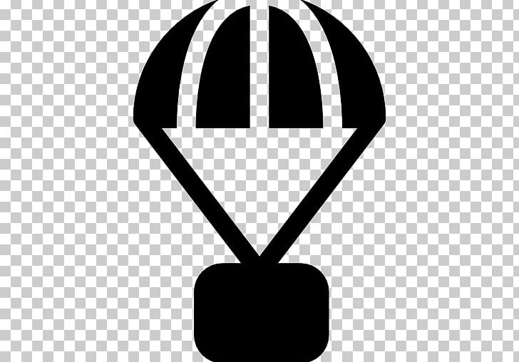 Parachute Parachuting Computer Icons PNG, Clipart, Air Hostest, Aviation, Black And White, Brand, Clip Art Free PNG Download