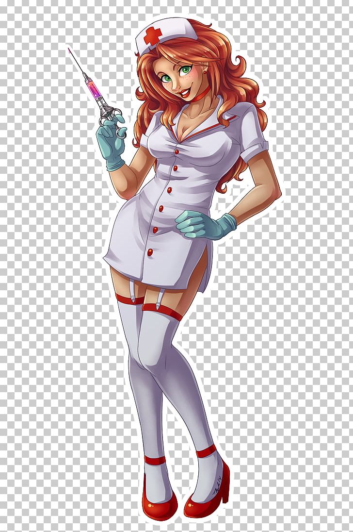 Drawing Pin-up Girl Nursing Care Student Nurse PNG, Clipart, Action Figure, Anime, Art, Brown Hair, Cartoon Free PNG Download