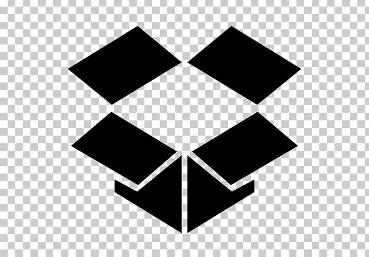 Dropbox Computer Icons File Hosting Service PNG, Clipart, Angle, Area, Black, Black And White, Box Free PNG Download