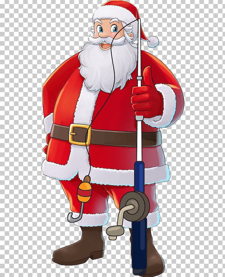 Santa Claus Fishing Christmas Card Gift PNG, Clipart, Angling, Charter, Christmas, Christmas Card, Christmas Ornament Free PNG Download