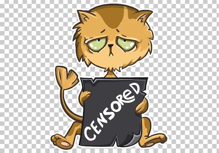 Whiskers Cat Sticker Telegram Felidae PNG, Clipart, Animal, Animals, Carnivoran, Cartoon, Cat Like Mammal Free PNG Download
