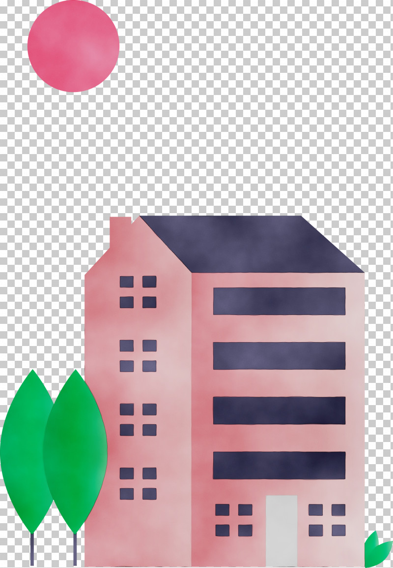 Pink Architecture House Balloon PNG, Clipart, Architecture, Balloon, Home, House, Paint Free PNG Download