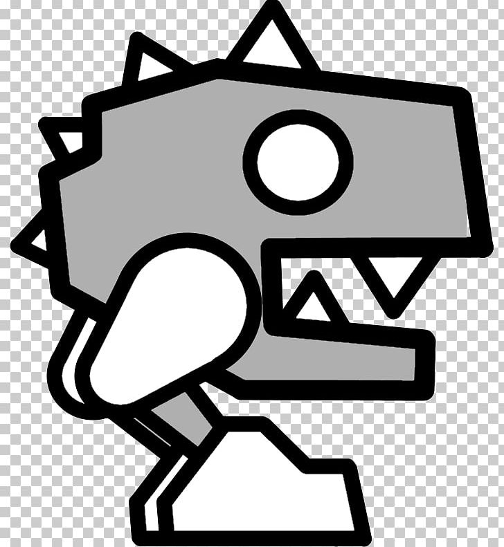 Geometry Dash Meltdown Robot PNG, Clipart, Area, Artes Mechanicae, Artwork, Black, Black And White Free PNG Download