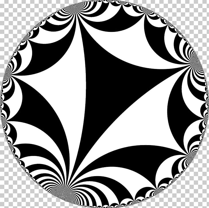 Tessellation Mathematics Hyperbolic Geometry Honeycomb Pattern PNG, Clipart, Black, Black And White, Chess, Circle, Geometry Free PNG Download