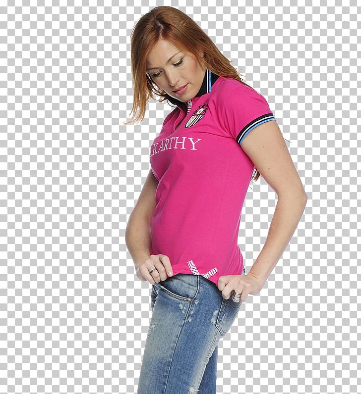 T-shirt Shoulder Sleeve Pink M Jeans PNG, Clipart, Abdomen, Arm, Clothing, Girl, Jeans Free PNG Download