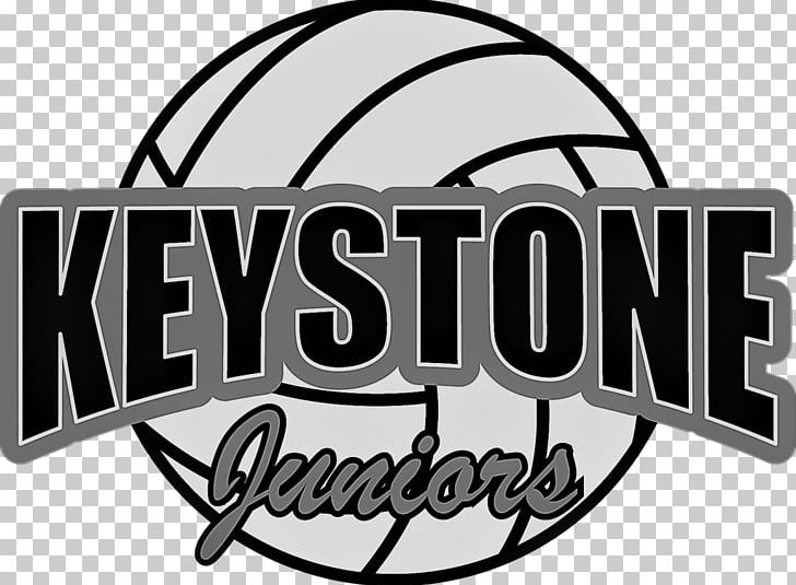 Keystone Juniors Logo Volleyball Font Black PNG, Clipart, Black, Black And White, Brand, Headgear, Logo Free PNG Download