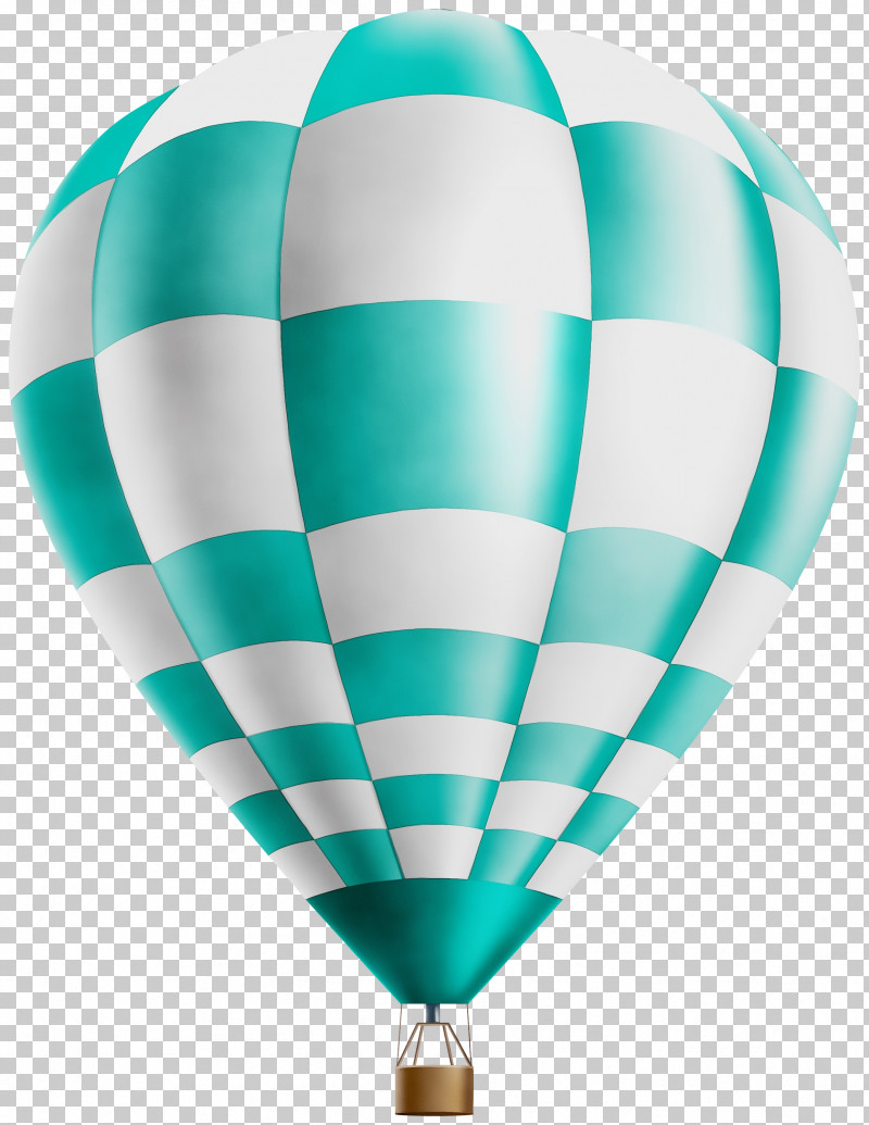 Hot Air Balloon PNG, Clipart, Balloon, Hot Air Balloon, Paint, Turquoise, Watercolor Free PNG Download