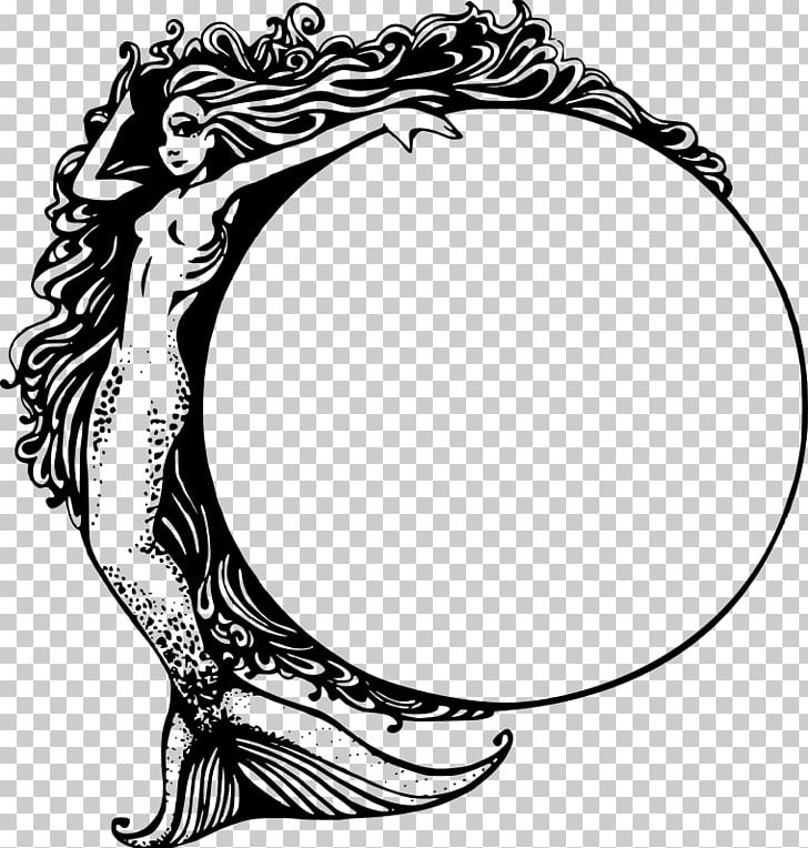 Mermaid Drawing PNG, Clipart, Arm, Art, Artwork, Black, Black And White Free PNG Download