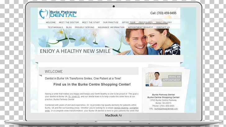 Web Page Responsive Web Design Burke Parkway Dental Dentist PNG, Clipart, Brand, Burke, Dentist, Dentistry, Display Advertising Free PNG Download