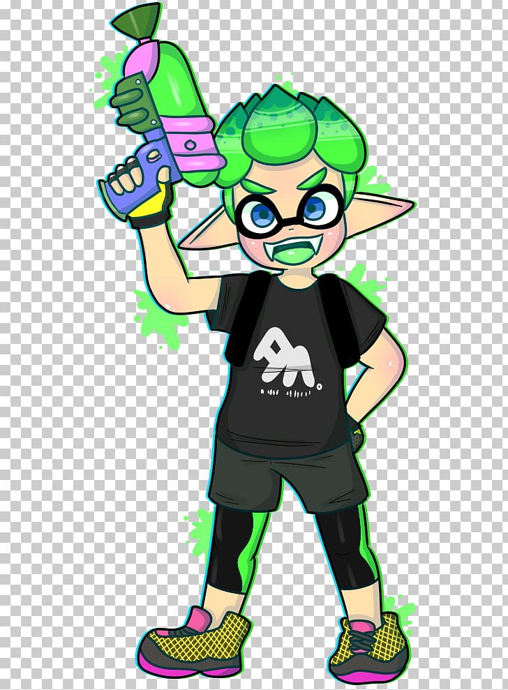 Splatoon 2 Drawing Fan Art Green PNG, Clipart, Amiibo, Art, Artwork, Boy, Deviantart Free PNG Download