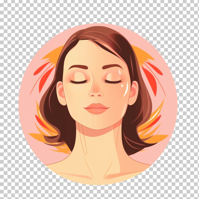 Care Face - Gentle Face Of A Woman For Beauty And Relaxation Concept PNG