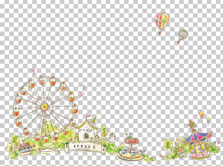 Amusement Park Cartoon Playground Illustration PNG, Clipart, Amusement, Amusement Park Silhouette, Animation, Area, Balloon Free PNG Download