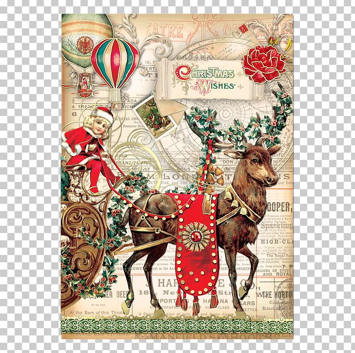 Christmas Ornament Reindeer Santa Claus Christmas Card Greeting & Note Cards PNG, Clipart, Cartoon, Christmas, Christmas , Christmas And Holiday Season, Christmas Card Free PNG Download