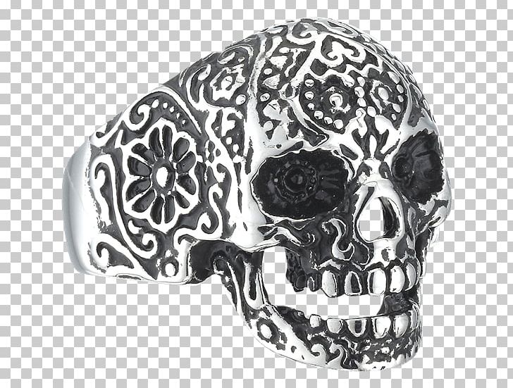 Skull Ring Engraving Calavera Jewellery PNG, Clipart, Black And White, Bone, Calavera, Clock, Clothing Free PNG Download