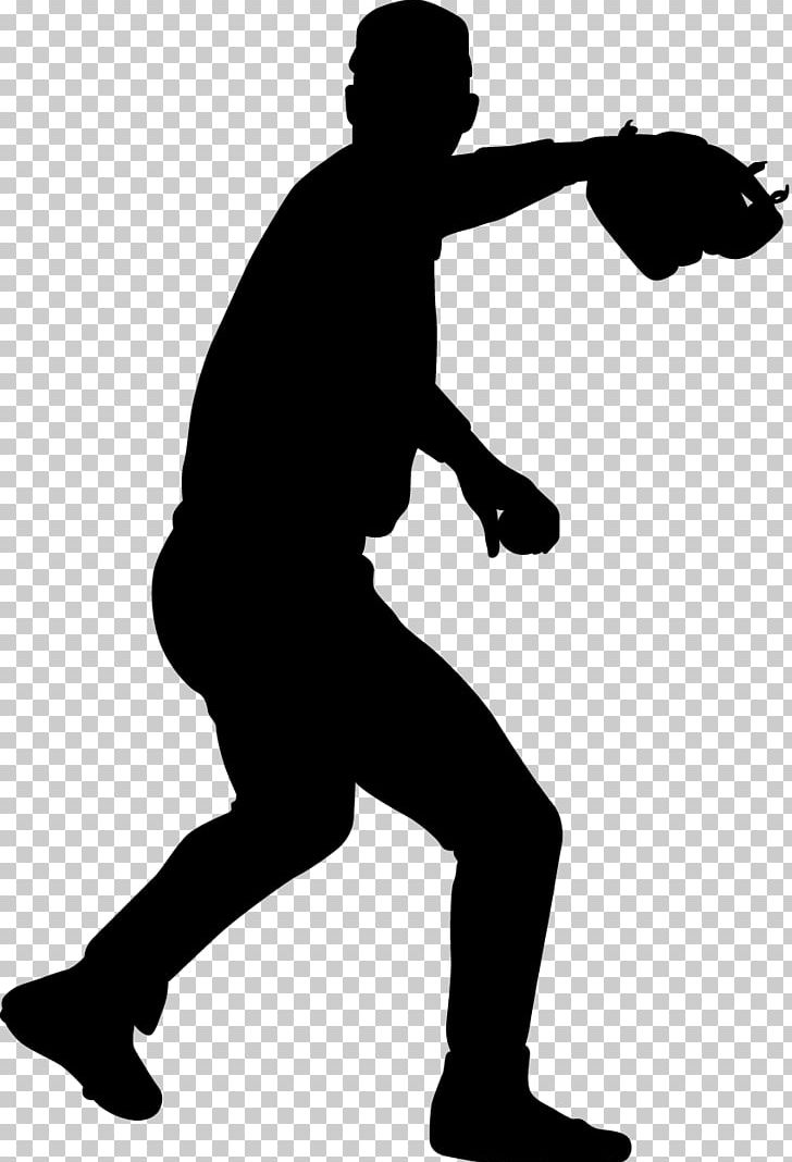MLB Baseball Player Silhouette Sport PNG, Clipart, Angle, Arm, Baseball Player, Black And White, Decal Free PNG Download