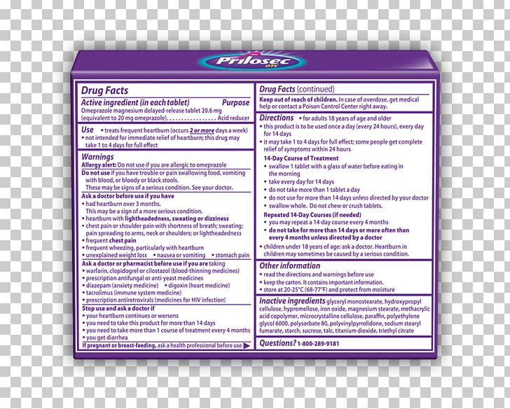 Omeprazole Over-the-counter Drug Label Font PNG, Clipart, Label, Omeprazole, Others, Overthecounter Drug, Purple Free PNG Download