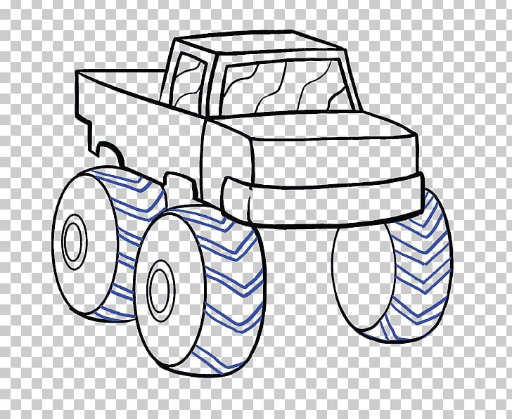 Pickup Truck Car Monster Truck Drawing PNG, Clipart, Artwork, Automotive Design, Black And White, Bumper, Car Free PNG Download