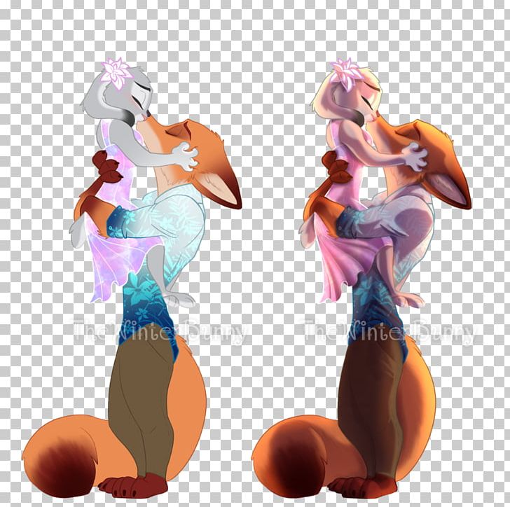 Nick Wilde Lt. Judy Hopps Kiss Animated Film Art PNG, Clipart, Animated Film, Art, Drawing, Figurine, Film Free PNG Download