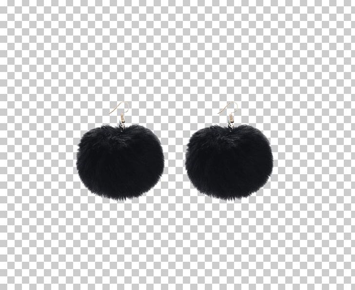 Pom Pom Drop Earrings Black Pom Pom Chain Drop Earrings Fake Fur PNG, Clipart, Ball, Black, Drop, Earring, Earrings Free PNG Download
