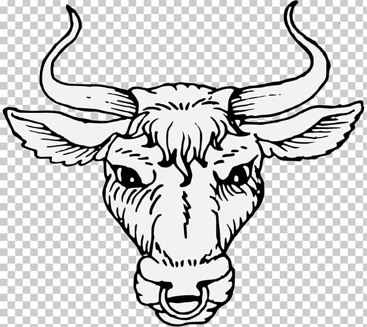 Cattle Heraldry Artist Ox PNG, Clipart, Artwork, Badge, Black And White, Blazon, Bovinae Free PNG Download