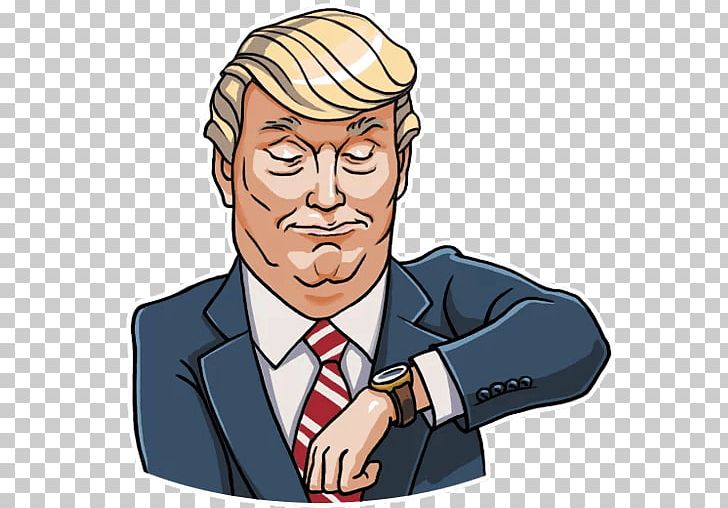 Donald Trump Telegram Sticker VKontakte PNG, Clipart, Application Programming Interface, Cartoon, Celebrities, Donald Trump, Facial Hair Free PNG Download