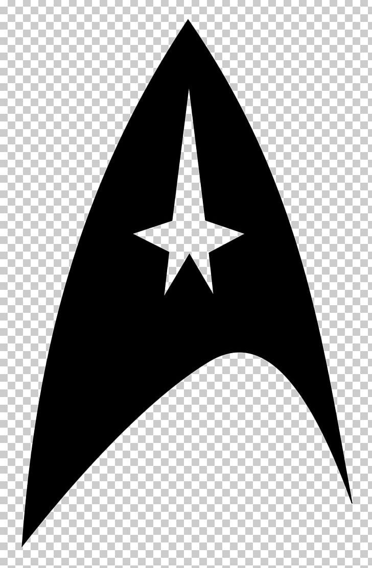 Star Trek Symbol Starfleet Logo PNG, Clipart, Angle, Black And White, Decal, Emblem, Gene Roddenberry Free PNG Download
