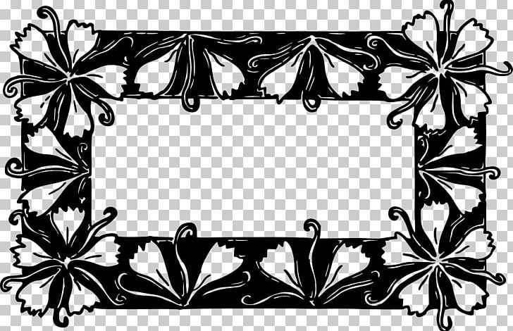 Flower Floral Design Frames Pattern PNG, Clipart, Black And White, Border, Butterfly, Computer Icons, Flora Free PNG Download