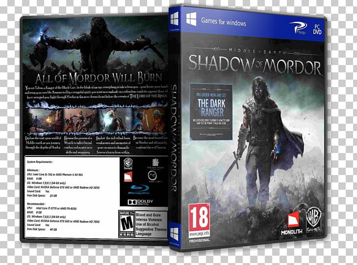 Xbox 360 Middle-earth: Shadow Of Mordor Middle-earth: Shadow Of War PlayStation 4 PC Game PNG, Clipart, Action Figure, Farmers Dynasty, Film, Game, Middle Earth Free PNG Download