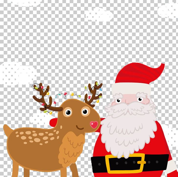 Rudolph Santa Claus Reindeer Christmas PNG, Clipart, Cartoon, Christmas Card, Christmas Decoration, Creative Christmas, Deer Free PNG Download