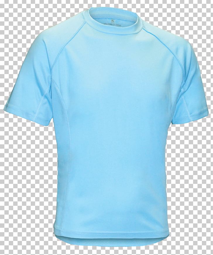 T-shirt Unisex Collar Active Shirt PNG, Clipart, Accessibility, Active Shirt, Aqua, Azure, Blue Free PNG Download
