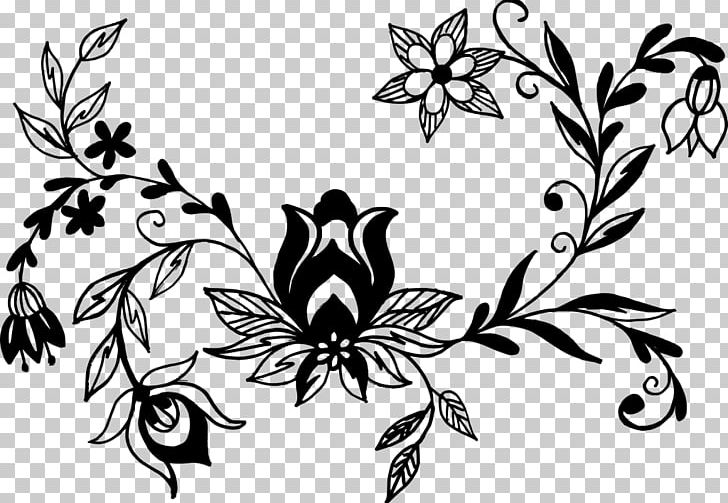 Butterfly Flower PNG, Clipart, Artwork, Black, Black And White, Branch, Butterfly Free PNG Download