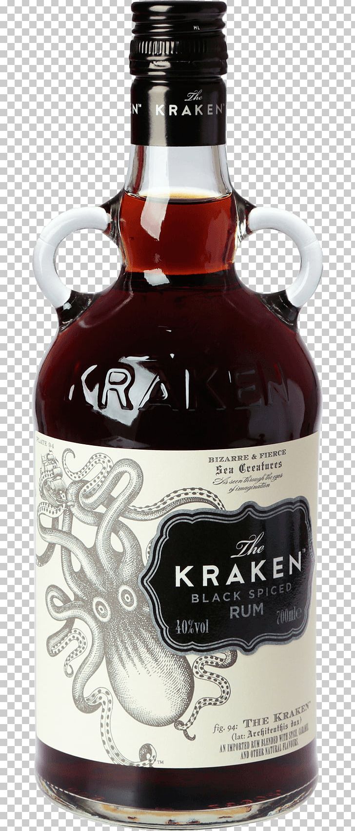 Liqueur Kraken Rum Wine Distilled Beverage PNG, Clipart, Alcoholic Beverage, Angostura Bitters, Bottle, Captain Morgan, Dessert Wine Free PNG Download
