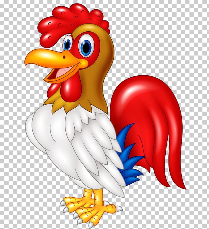 Chicken Rooster Caricature PNG, Clipart, Animals, Art, Beak, Bird, Caricature Free PNG Download