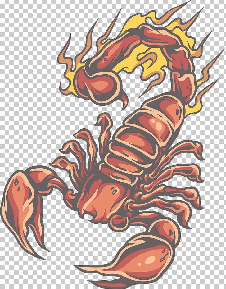Scorpion Tattoo T-shirt Wall Decal PNG, Clipart, Decal, Decapoda, Fictional Character, Fire, Hadrurus Arizonensis Free PNG Download