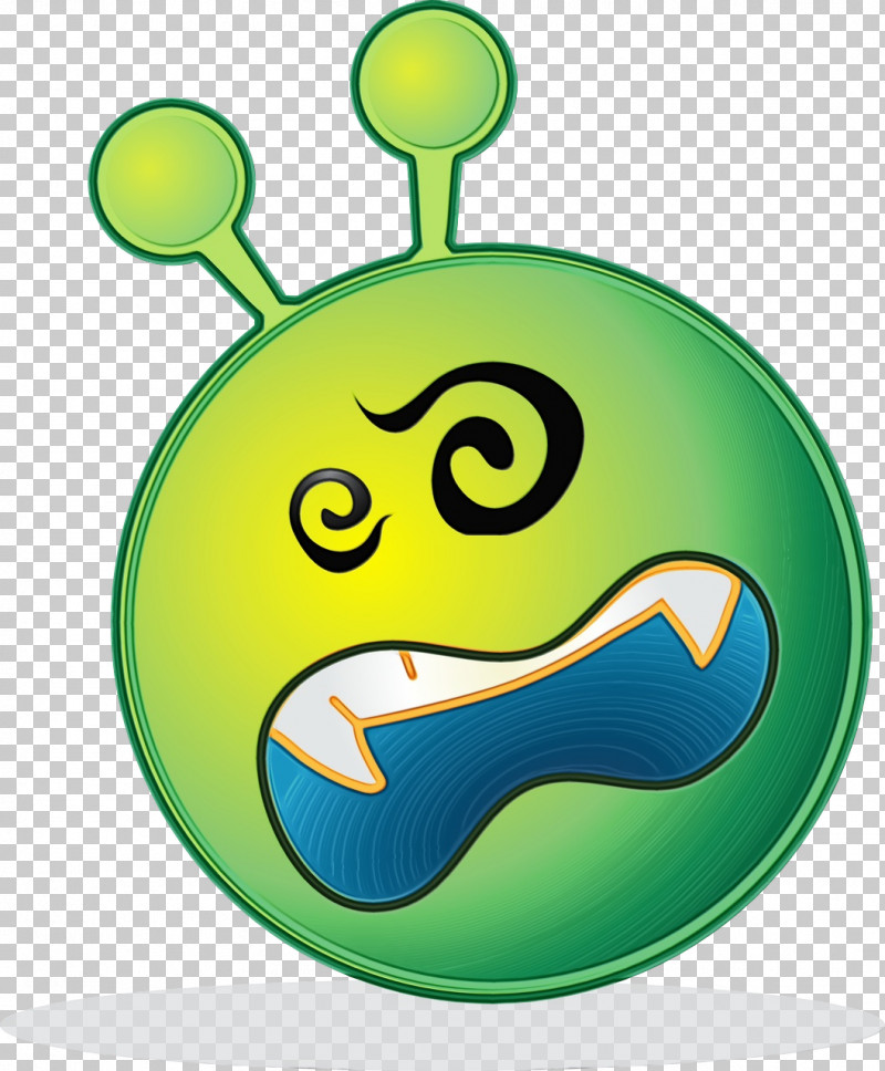 Emoticon PNG, Clipart, Emoticon, Green, Happy, Paint, Smile Free PNG Download
