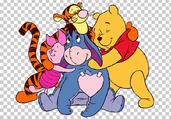 Winnie-the-Pooh Eeyore Tigger Piglet Hug PNG, Clipart, Art, Artwork, Carnivoran, Cartoon, Child Free PNG Download