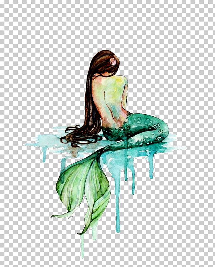 Mermaid Watercolor Painting Art PNG, Clipart, Aquamarine, Ariel Mermaid, Art, Back, Cartoon Mermaid Free PNG Download