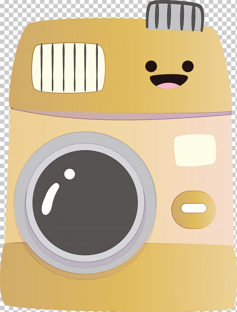 Yellow Cartoon Home Appliance PNG, Clipart, Cartoon, Cartoon Camera, Home Appliance, Paint, Watercolor Free PNG Download