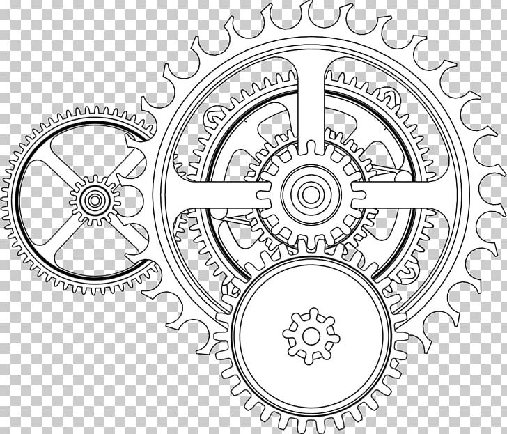 Gear Tattoo Drawing Steampunk PNG, Clipart, Area, Art, Auto Part, Bicycle Drivetrain Part, Bicycle Part Free PNG Download