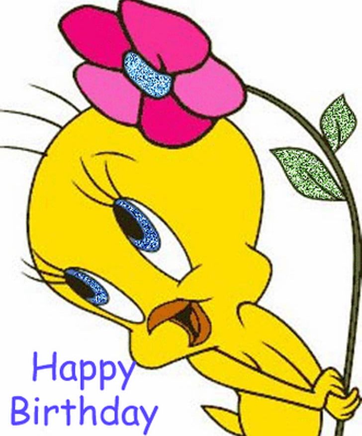 Tweety Sylvester Happy Birthday To You PNG, Clipart, Area, Art, Artwork, Beak, Birthday Free PNG Download