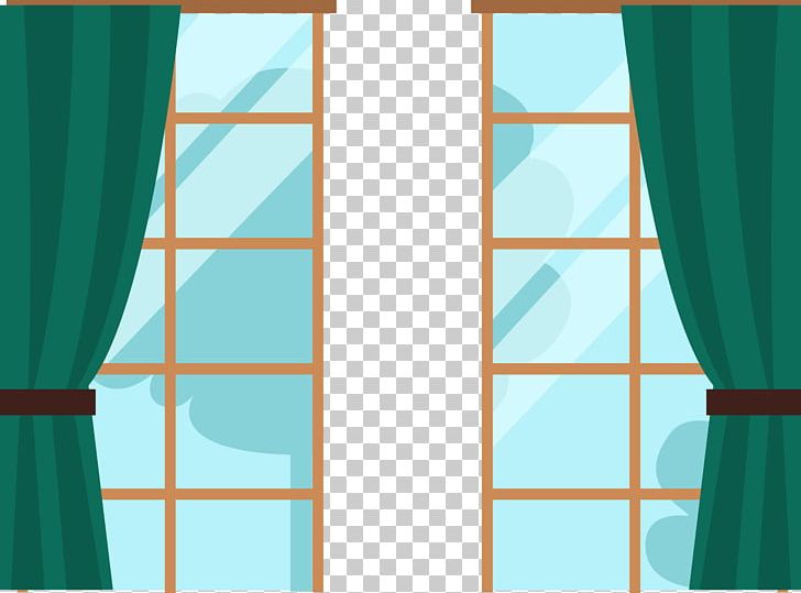 Window Curtain Glass Euclidean PNG, Clipart, Angle, Azure, Blue, Daylighting, Download Free PNG Download