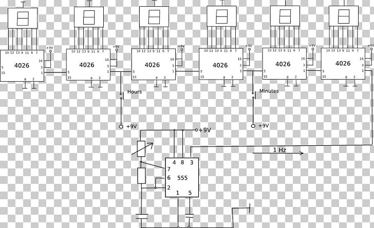 Digital Clock Digital Data Electronic Circuit Counter PNG, Clipart, Angle, Black And White, Circuit Component, Circuit Diagram, Diagram Free PNG Download