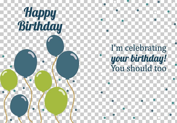 Balloon Greeting Card Birthday Blue PNG, Clipart, Balloon Cartoon, Balloons Vector, Blue, Business Card, Card Vector Free PNG Download