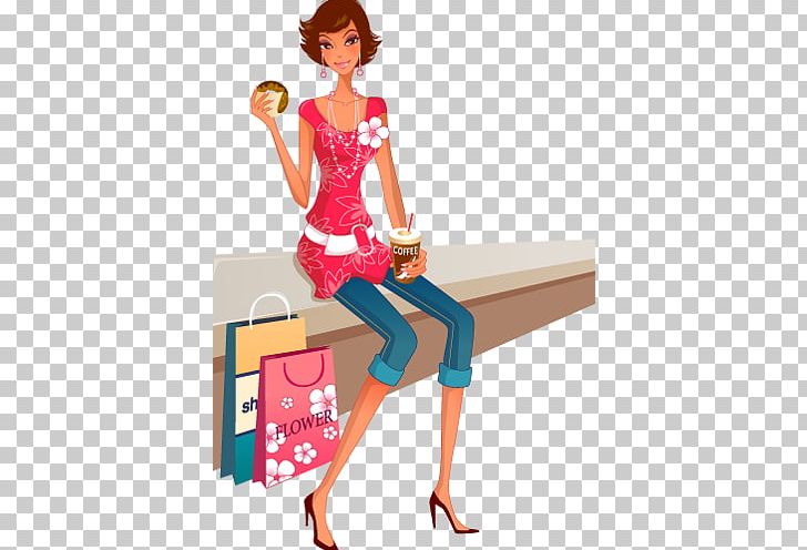 Shopping Designer Fashion PNG, Clipart, Bag, Barbie, Cartoon, Coffee Shop, Creative Background Free PNG Download
