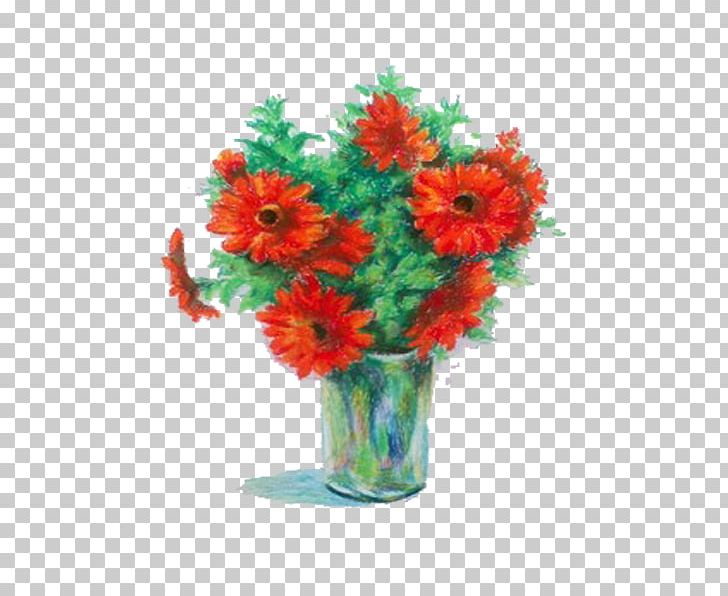 Painting Cut Flowers Flower Bouquet Vase PNG, Clipart, Artificial Flower, Child, Chrysanthemum, Color, Color Lead Free PNG Download